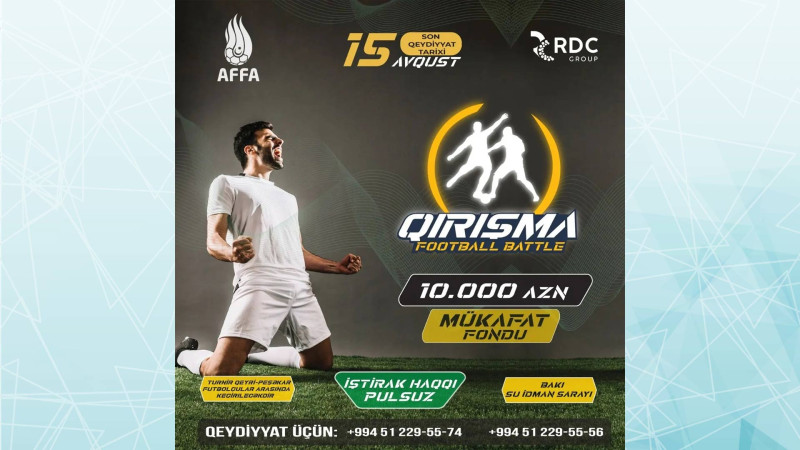 Futbol həvəskarları arasında “Qırışma” futbol turniri təşkil olunacaq
