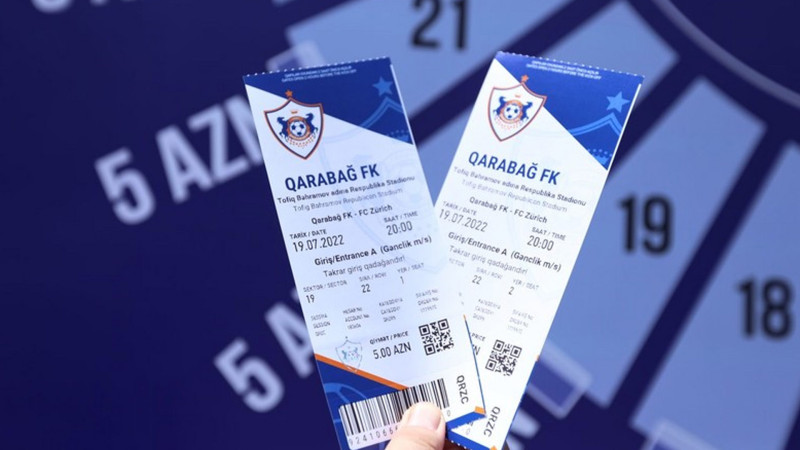 “Qarabağ” - “Sürix” oyununa 23.000 bilet satılıb