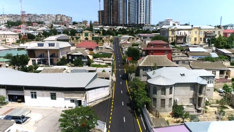 Xətai rayonunda daha 5 küçə təmir olunaraq sakinlərin istifadəsinə verilib