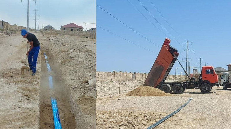 Suraxanıda su təchizatı və kanalizasiya infrastrukturu yenidən qurulur