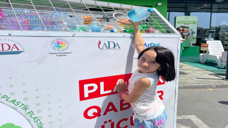 “Plastik butulkanı ekoçantaya dəyiş” aksiyasında 3480 litr həcmində plastik butulka yığılıb