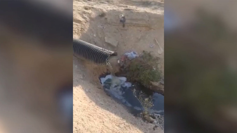 Bilgəh çimərliyində çirkab sular birbaşa dənizə tökülür