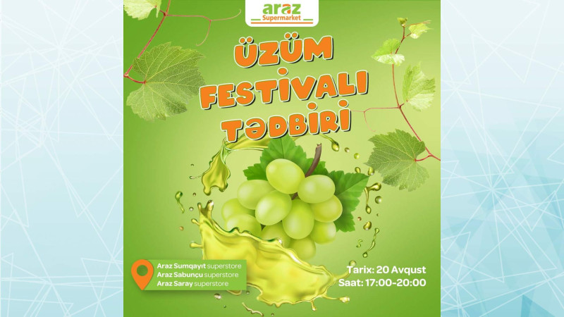 Sabunçu rayonunda şou-proqramlı Üzüm festivalı təşkil olunacaq