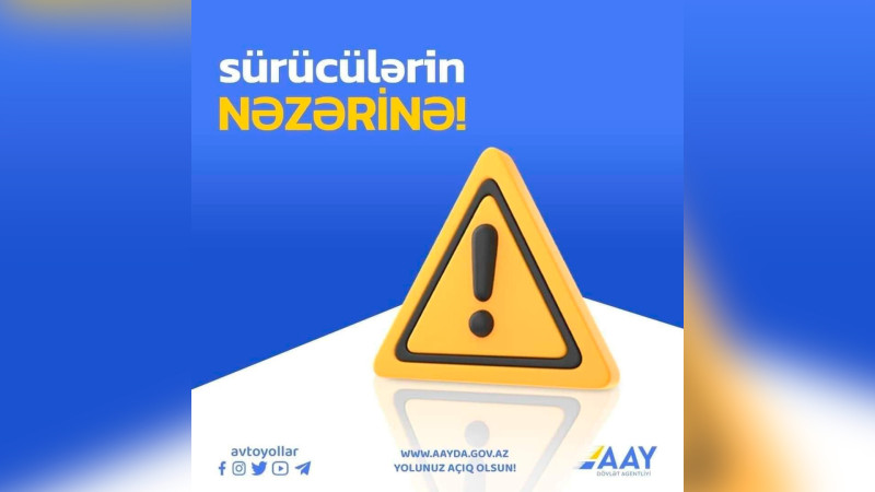 Qala-Pirallahı yolu istiqamətində gedən sürücülərin nəzərinə