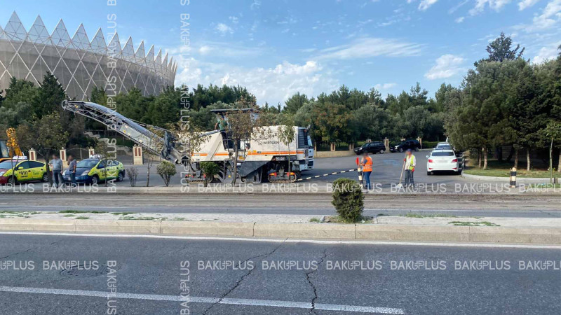 Tbilisi prospekti təmir olunur