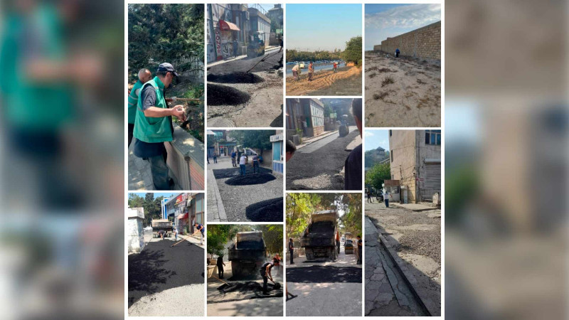 Binəqədi rayonu ərazisində abadlıq işləri həyata keçirilir