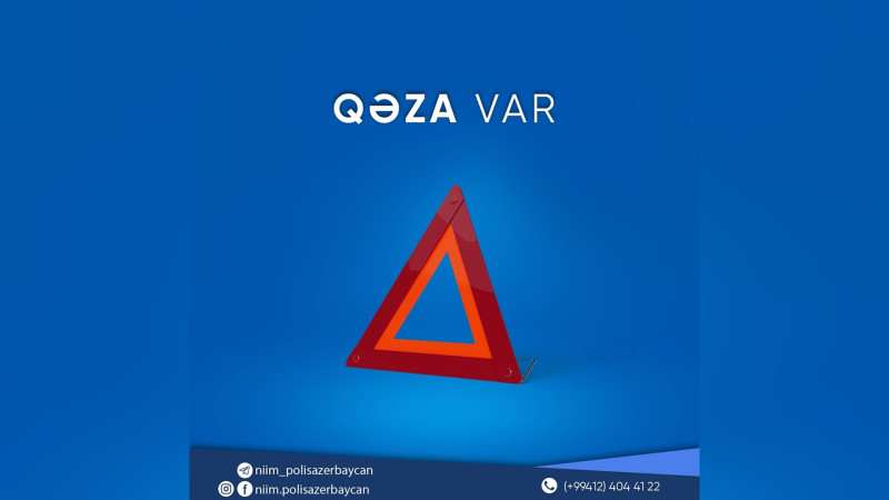 Heydər Əliyev prospektində qəza: yolda tıxac yaranıb