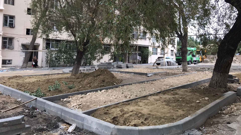 Nərimanov rayonunda məhəllələr abadlaşdırılır