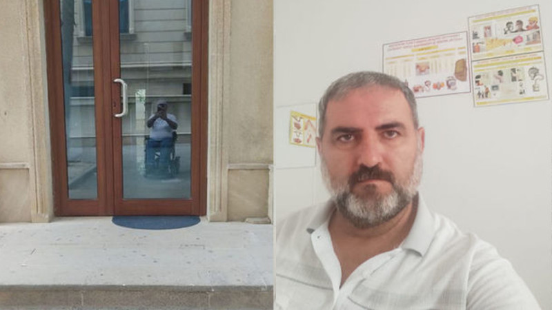 Bakıda dəri xəstəlikləri dispanserində əlil arabasından istifadə edənlər üçün pandus yoxdur