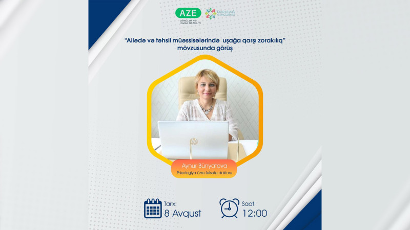Bakıda Psixologiya üzrə fəlsəfə doktoru gənclərlə görüşəcək