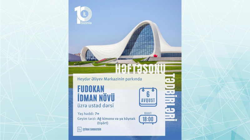 Bakıda “10 il Sizinlə” şüarı altında daha bir pulsuz tədbir baş tutacaq