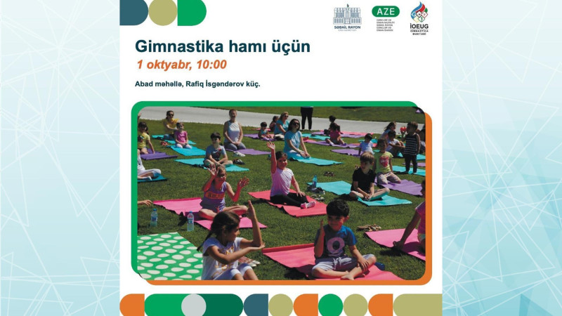“İdman hamı üçün” layihəsi çərçivəsində Bakıda açıq havada idman təbdiri baş tutacaq