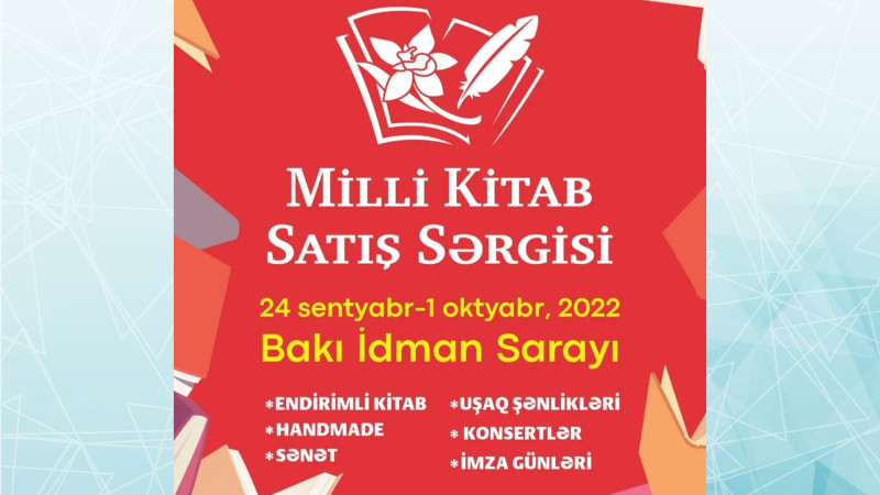 Tanınmış yazarların iştirakı ilə Milli Kitab Satış Sərgisi başlayacaq