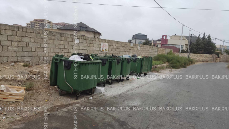 Badamdar qəsəbəsində yeni zibil qutuları yerləşdirilib