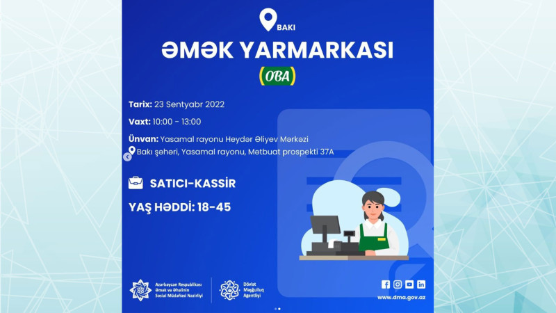 İşsiz və işaxtaran şəxslərin nəzərinə: Bakıda Əmək Yarmarkası təşkil olunacaq