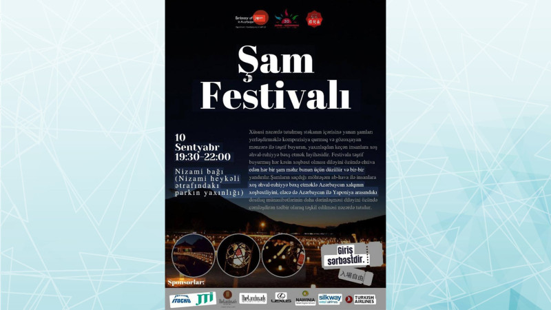 Paytaxtın mərkəzində Şam festivalı təşkil olunacaq