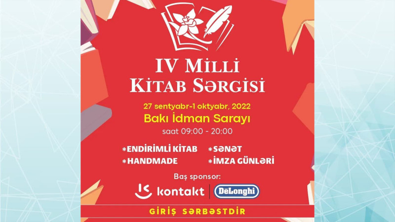 Milli Kitab Sərgisinin 1-ci gün proqramı məlum olub