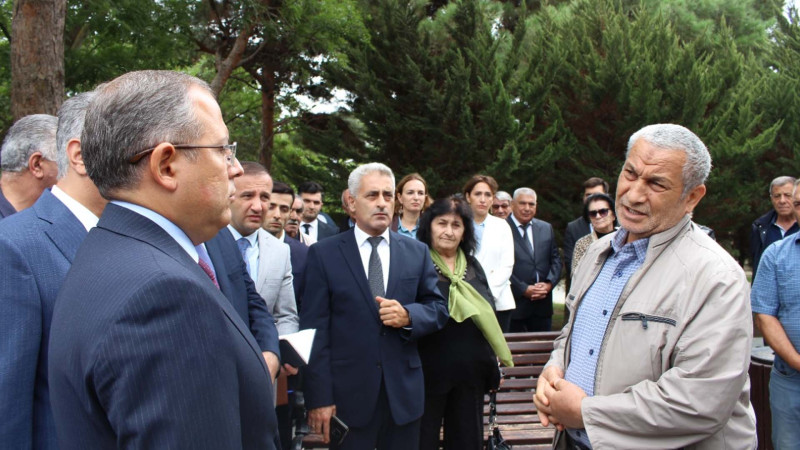 Badamdar qəsəbəsində sakinlərlə görüş keçirilib