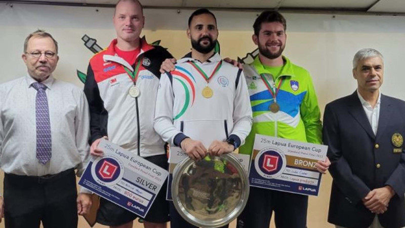 Azərbaycanın güllə atıcısı Ruslan Lunyov beynəlxalq yarışda qızıl medal qazanıb