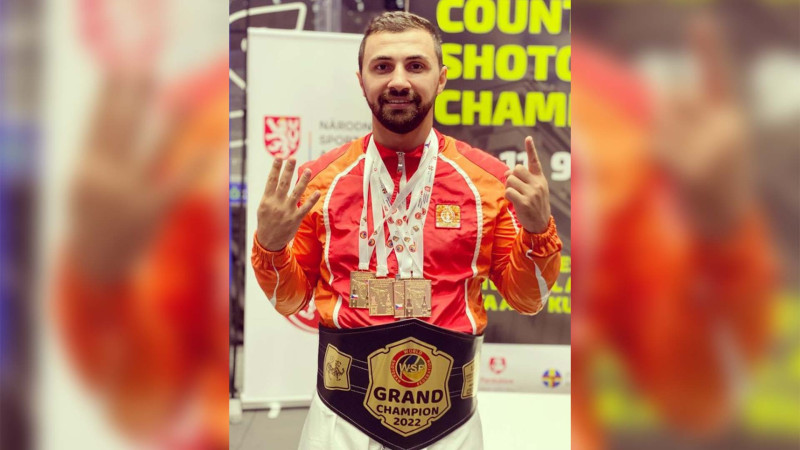 Bakılı karateçi Ayxan Mamayev 2 qat Dünya çempionu oldu