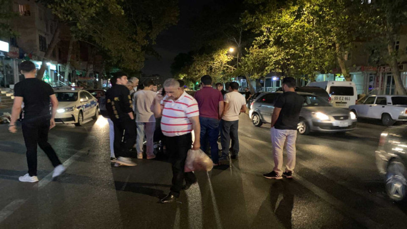 Nəsimi rayonunda piyadanı vuran sürücü hadisə yerindən qaçıb