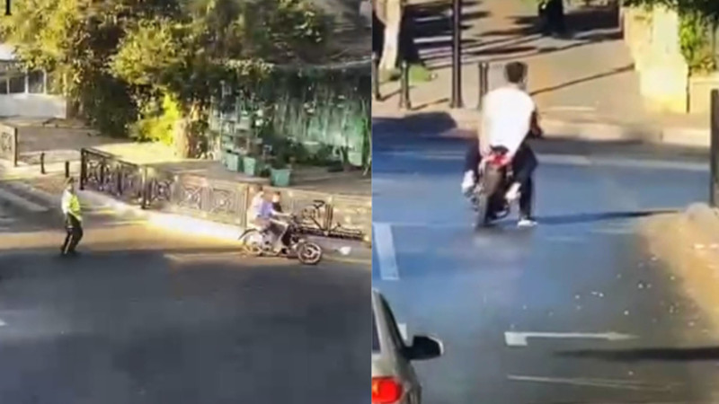 Bakıda “avtoş” moped sürücüsü həbs edilib