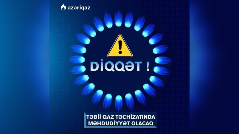 Xətai və Nizami rayonlarında qaz olmayacaq