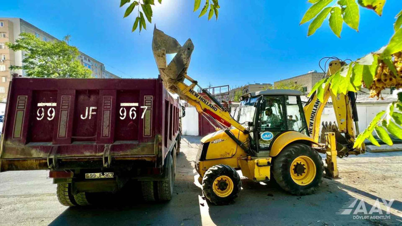 Xətai: Cavanşir küçəsinin əsaslı təmirinə start verilib