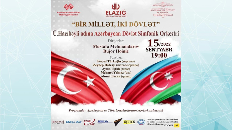 Bakıda Azərbaycan və Türkiyə bəstəkarlarının əsərlərindən ibarət konsert proqramı keçiriləcək