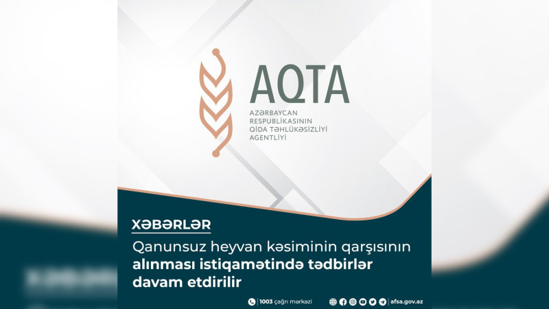 Bakıda daha 10 heyvan kəsimi məntəqəsində nöqsanlar aşkarlanıb
