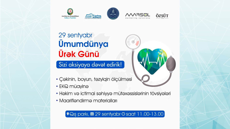 Bakıda Ürək Günü çərçivəsində aksiya keçiriləcək