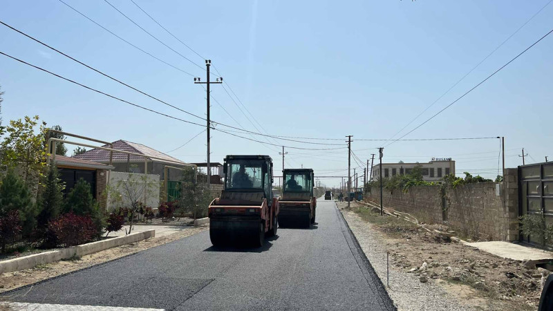 Maştağa qəsəbəsində növbəti küçə əsaslı təmir olunub
