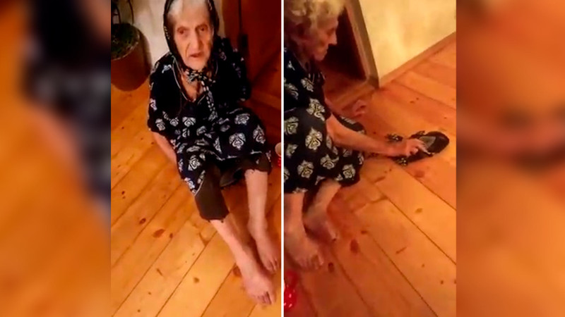 Xəzər rayonunda gəlin və oğul 90 yaşlı qadına işgəncə verirlər