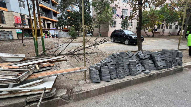 Nəsimi rayonunda növbəti binada yenidənqurma və abadlıq işləri aparılır