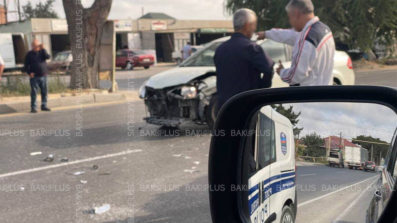 Maştağa şosesində avtoqəza baş verib