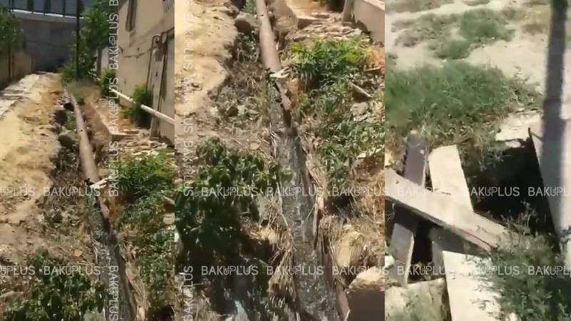Yeni Ramana qəsəbəsində çirkab su küçələrə axır: problem həll olunmur