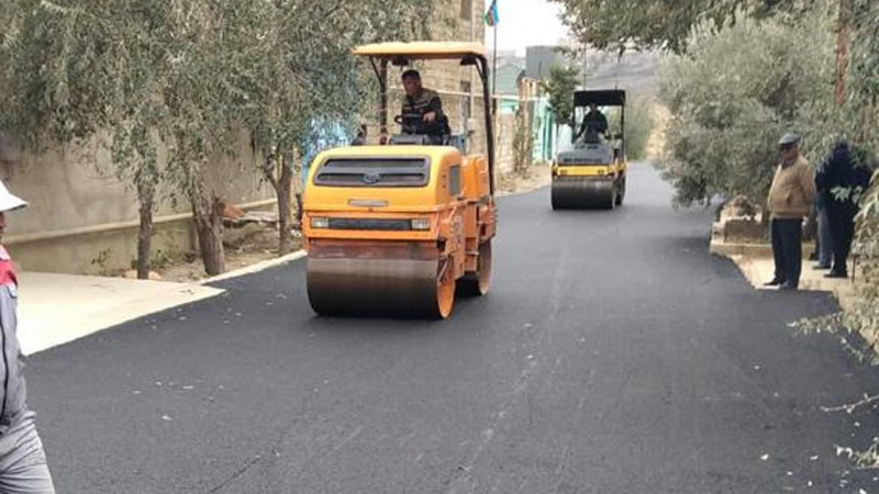 Bakıda şəhid ailəsinin yaşadığı küçə asfaltlanıb