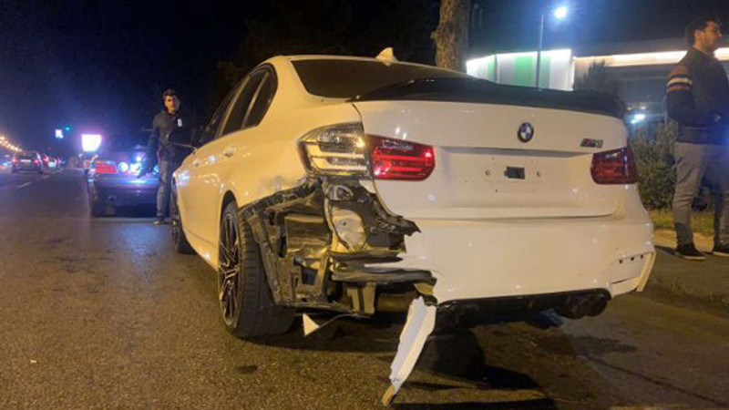 Xətai: 8 Noyabr prospektində 3 avtomobil toqquşub