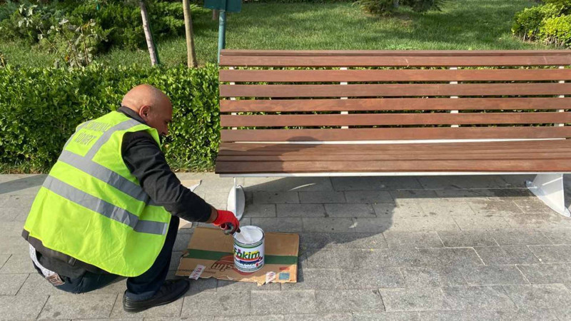 Nəsimi rayonundakı parklarda cari təmir işləri aparılıb