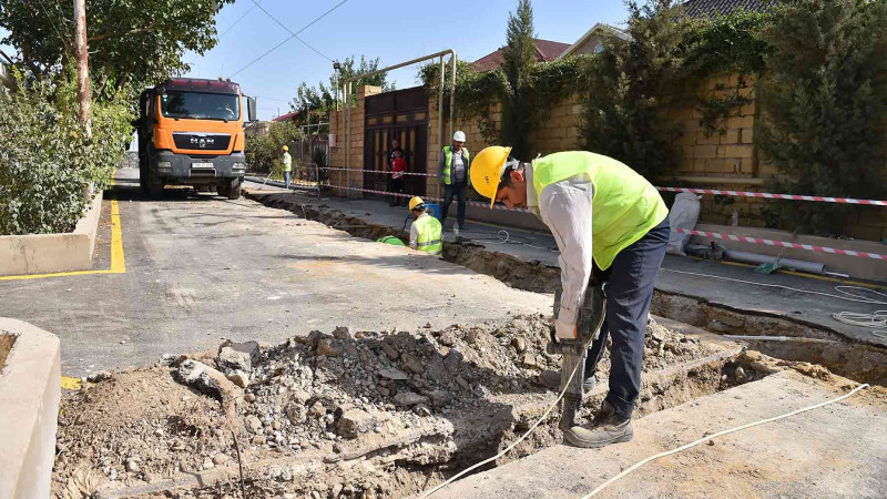 Binəqədi qəsəbəsində 700 ailə su ilə təmin olunacaq