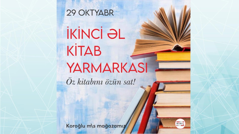Bakıda ikinci əl kitab yarmarkası keçiriləcək