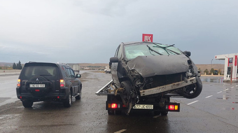 Bakı-Qazax yolunda yol-nəqliyyat hadisəsi baş verib