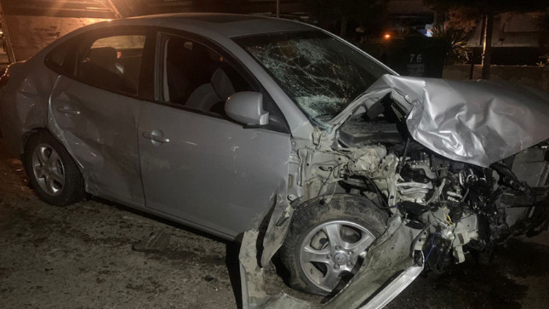 Bakıda 2 avtomobilin toqquşması 5 nəfərin xəsarət alması ilə nəticələnib