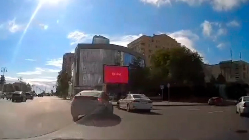 Bakıda DYP-nin patrul maşını kobud qayda pozuntusuna yol verib