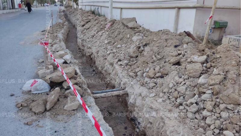 Xəzər rayonunda yeni su xətti yaradılır