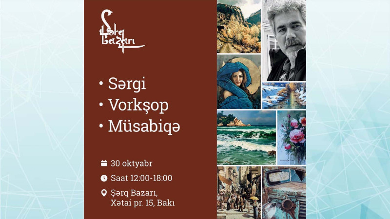 Şərq Bazarında heykəltaraş Vədud Müəzzinin vorkşopu keçiriləcək