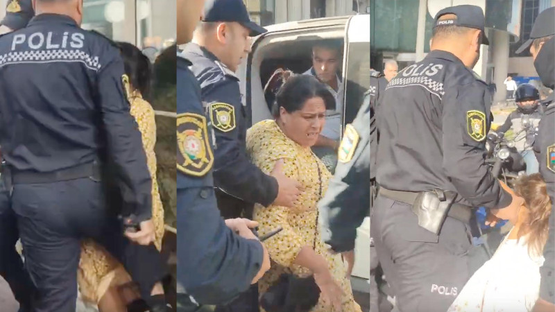 Bakıda dilənçilərə təpik vuran polislər işdən azad olunublar