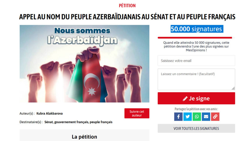 50.000 nəfər Azərbaycanlıların səsinə səs verib!