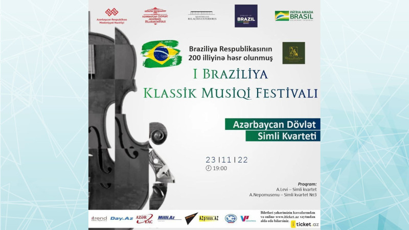 Bakıda Braziliya Klassik Musiqi Festivalı keçiriləcək