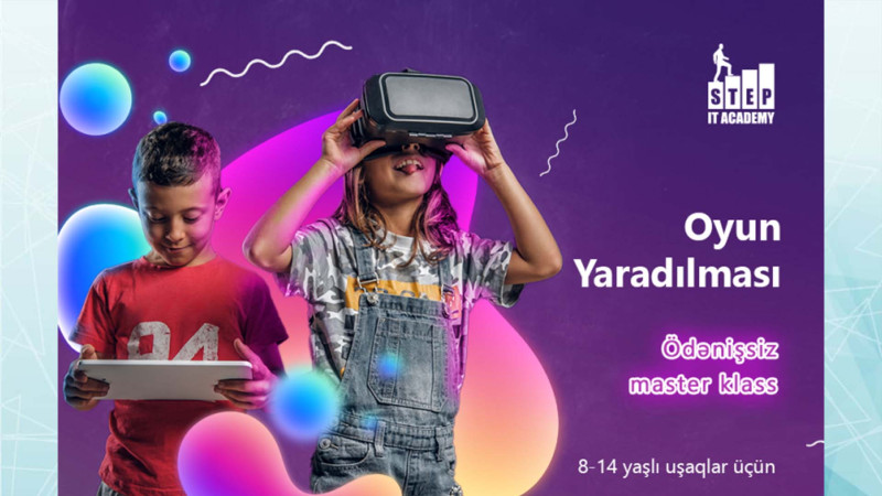 Bakıda uşaqlar üçün kompüter oyununu yaratmaq üzrə ödənişsiz master-klas keçiriləcək